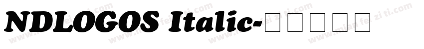 NDLOGOS Italic字体转换